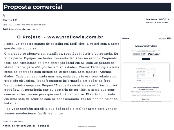 Página 02 da proposta gerada pelo ProFlow