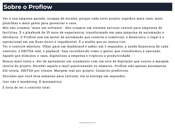 Página 03 da proposta gerada pelo ProFlow